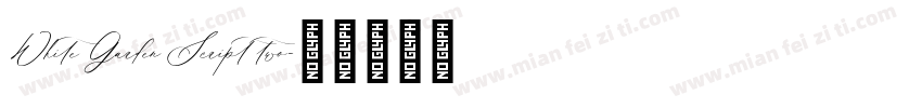 White Garden Script two字体转换